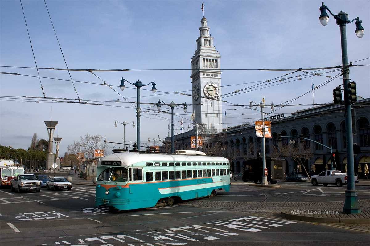 Washington DC PCC street car in San Francisco, CA